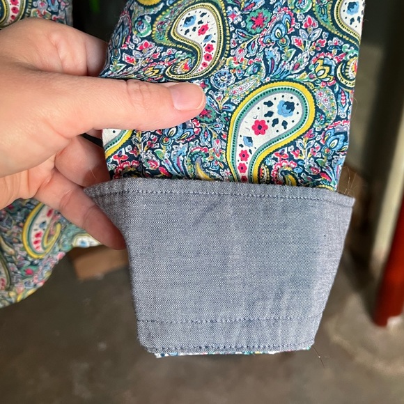 Cremieux paisley button up, long sleeve - Picture 2 of 4